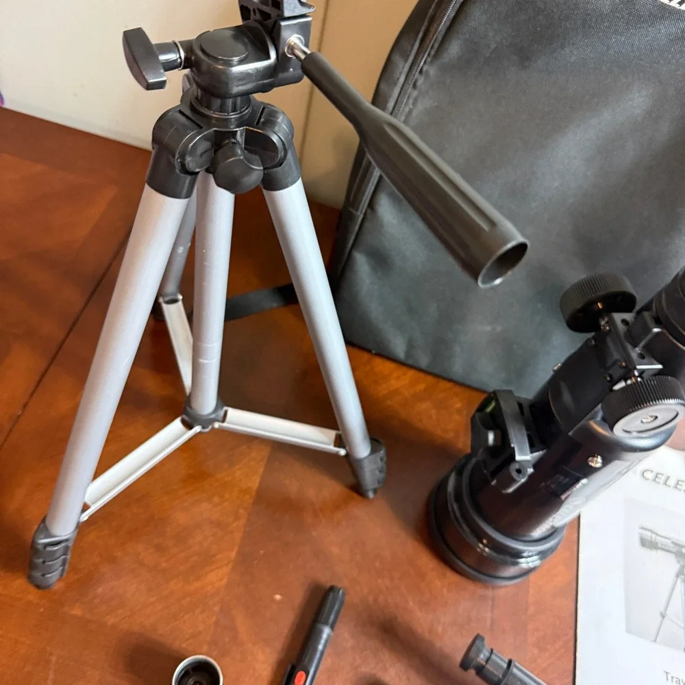 Celestron Travel Scope 70 Portable Telescope 21035 Black Tripod and Backpack